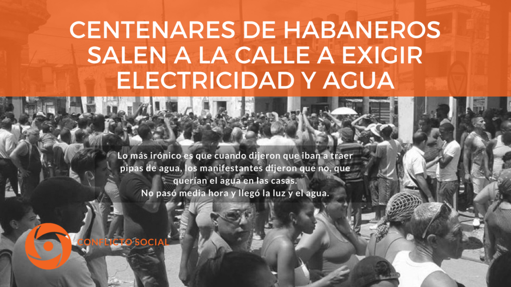exigir electricidad y agua
