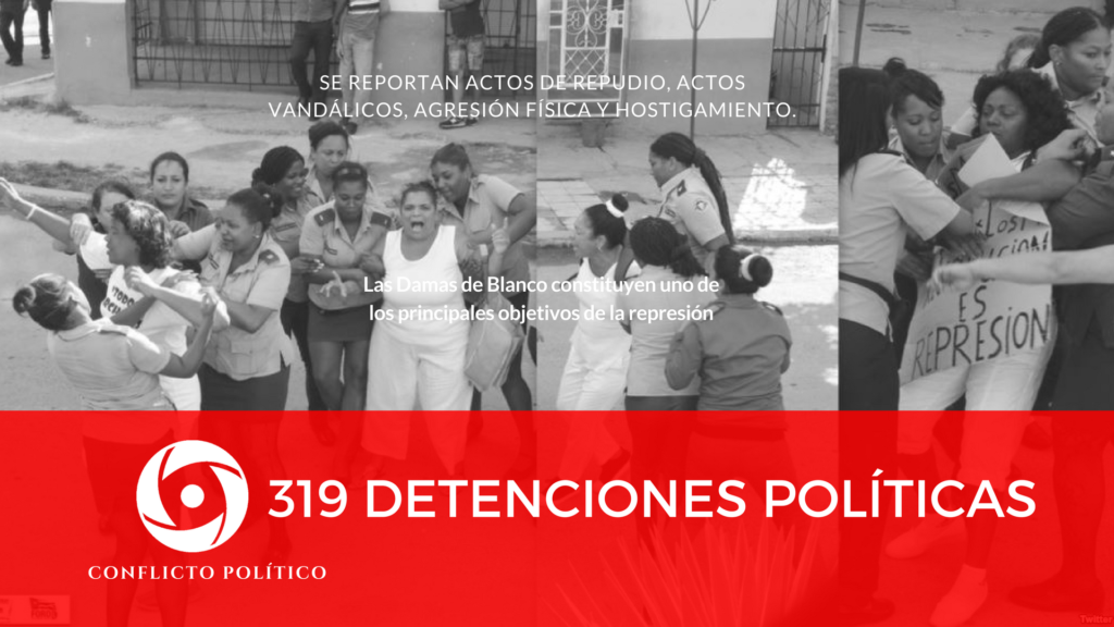 319 detenciones políticas