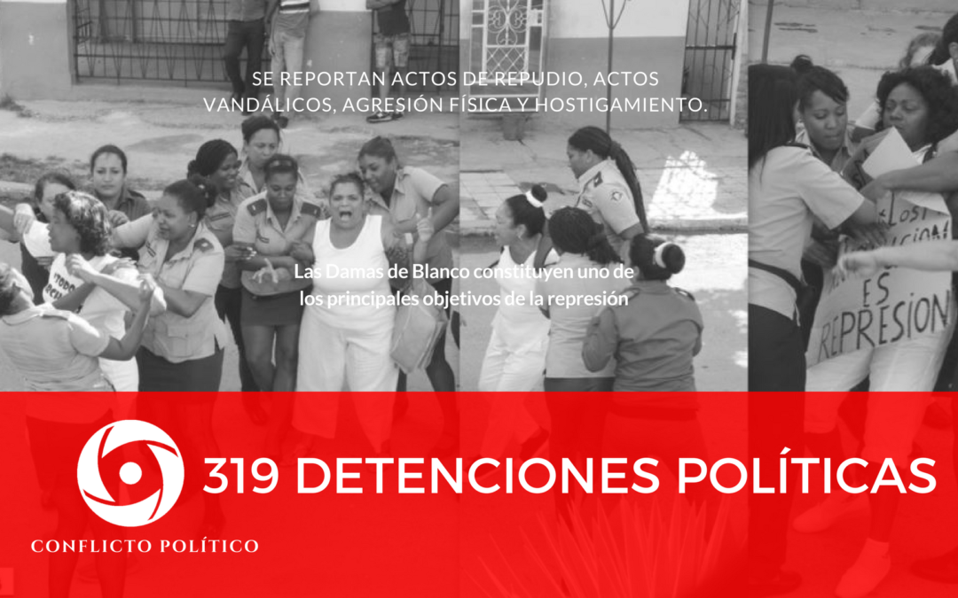 319 detenciones políticas