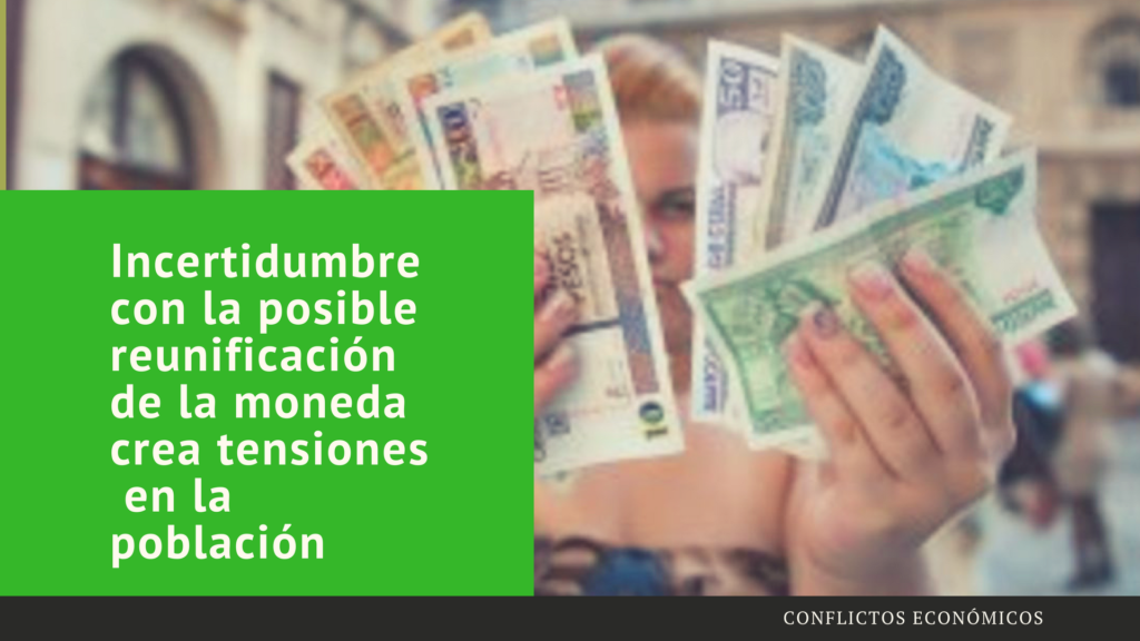 reunificación de la moneda crea tensiones