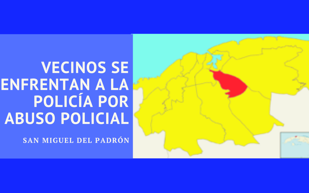 Vecinos se enfrentan a la policía por abuso policial en San Miguel del Padrón