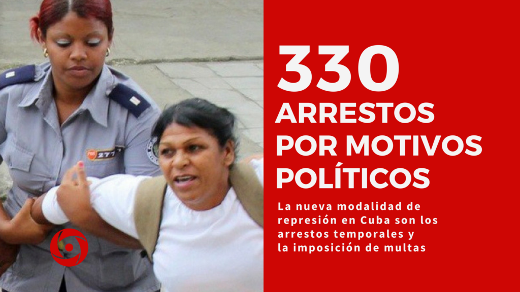 330 arrestos por motivos políticos