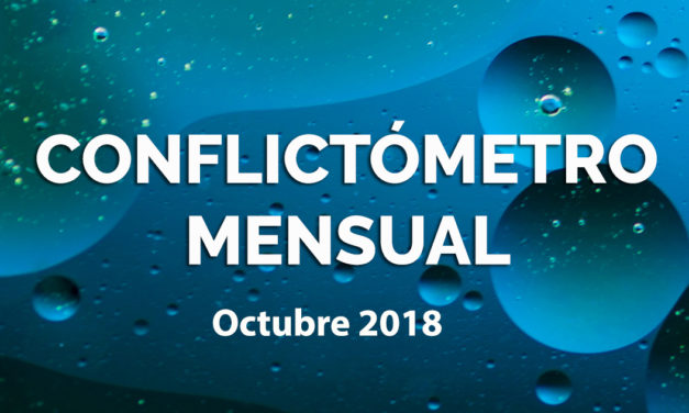 CONFLICTÓMETRO DEL MES DE OCTUBRE 2018: LA CONFLICTIVIDAD SE MANIFIESTA EN PROTESTAS CIUDADANAS