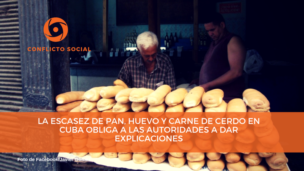 de pan, huevo y carne de cerdo en Cuba