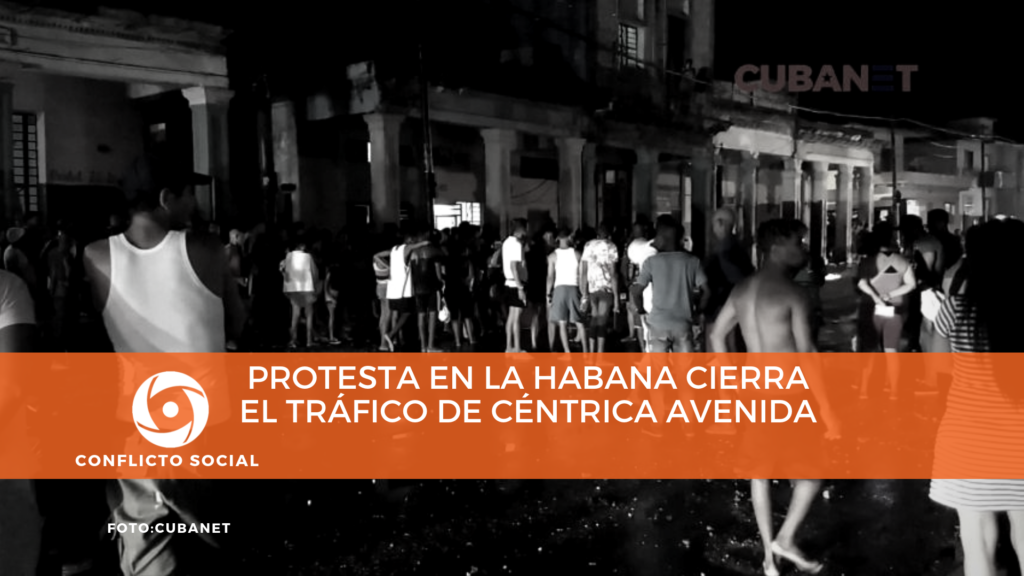 Protesta en La Habana cierra el tráfico