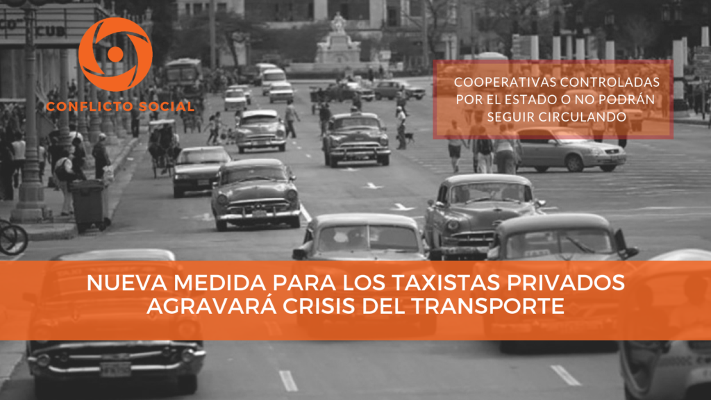 medida los taxistas crisis del transporte