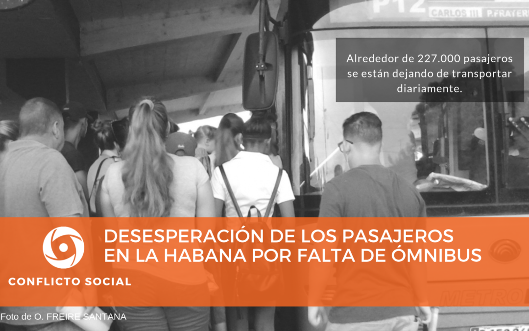 Desesperación de los pasajeros en La Habana por falta de ómnibus