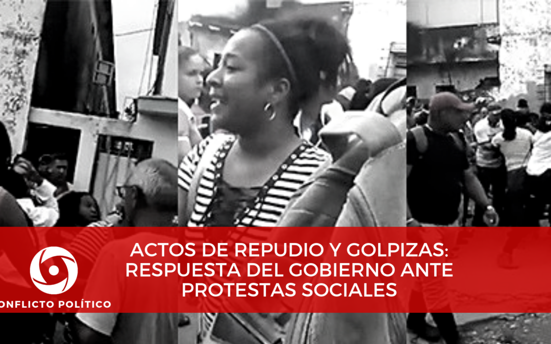 Actos de repudio y golpizas: respuestas del gobierno ante protestas sociales