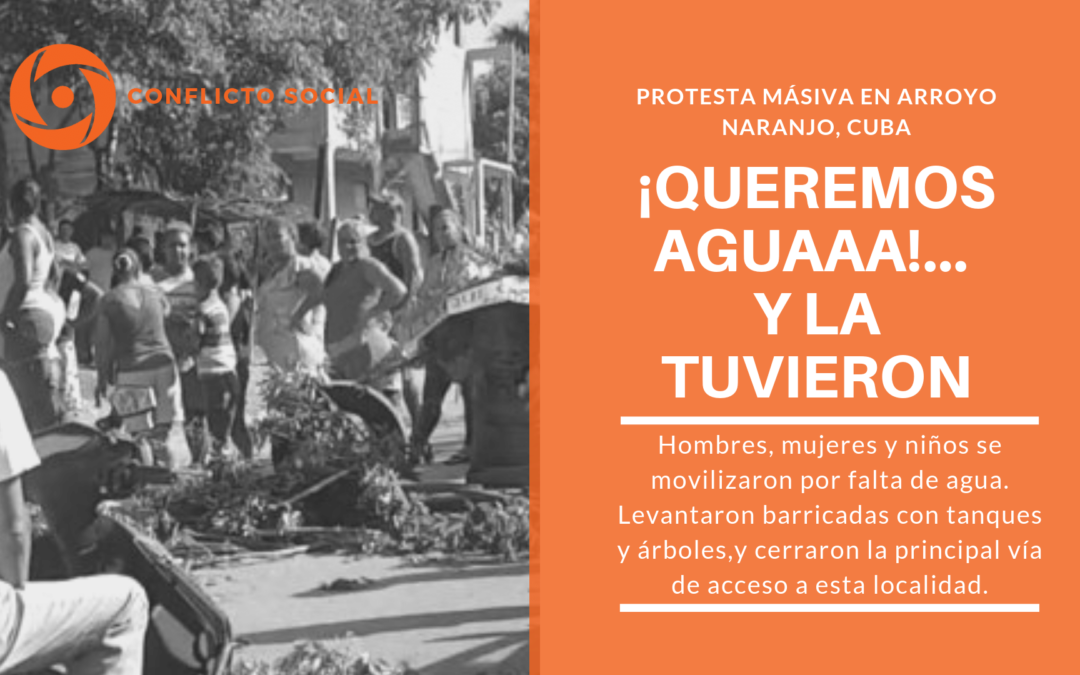 ¡Queremos aguaaa!… y la tuvieron