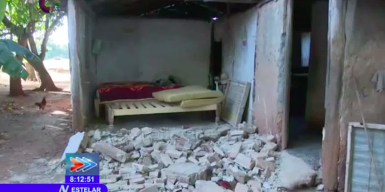 Un derrumbe total y 300 viviendas dañadas en Granma por sismo 7.7