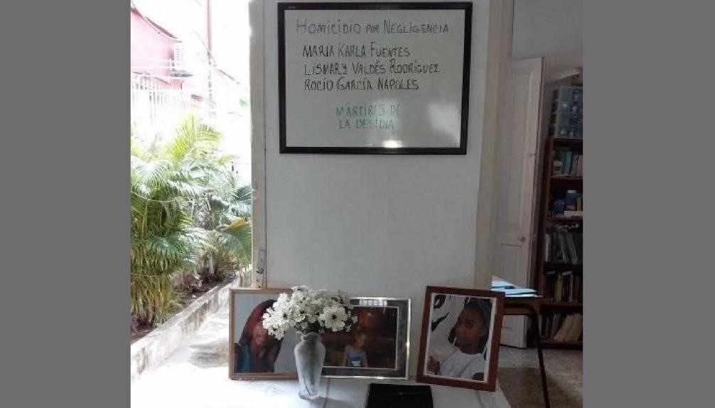 ‘Mártires de la desidia’: activistas cubanos rinden homenaje a las niñas fallecidas