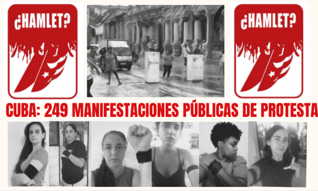 CUBA: 249 MANIFESTACIONES PÚBLICAS DE PROTESTA EN JUNIO