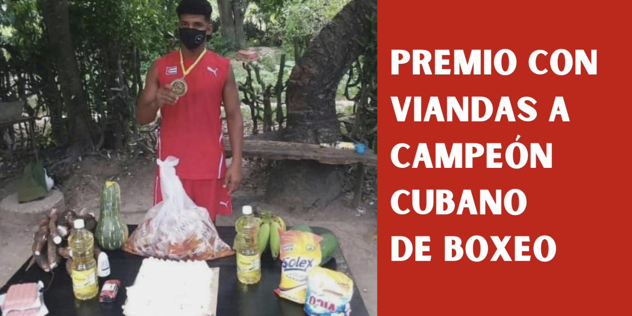 Premio con viandas a boxeador cubano evidencia desastre  comunista
