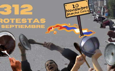 312 PROTESTAS EN CUBA: CONTINÚA LA TORMENTA PERFECTA