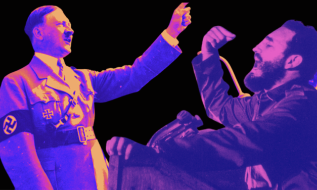 El tuétano fascista de Fidel Castro y su asombrosa semejanza con Hitler