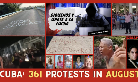 CUBA: 361 PROTEST IN AUGUST