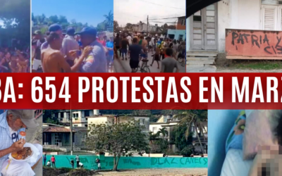 CUBA: 654 PROTESTAS EN MARZO: COMIDA, ELECTRICIDAD Y LIBERTAD