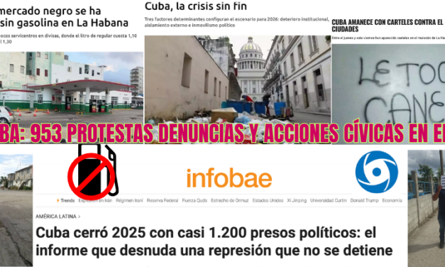 Cuba: 953 protestas y denuncias en enero; 395 desafíos al Estado policial